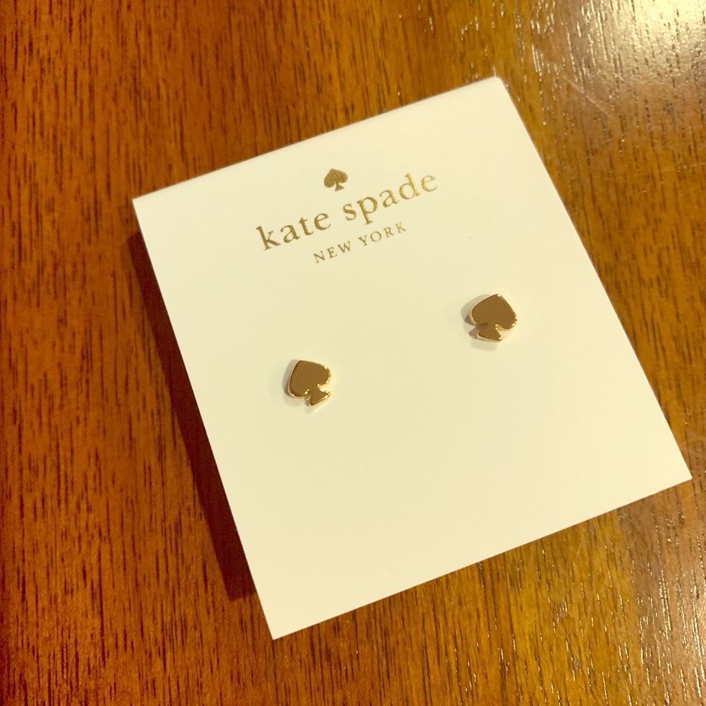 Kate Spade Gold Spade Earrings